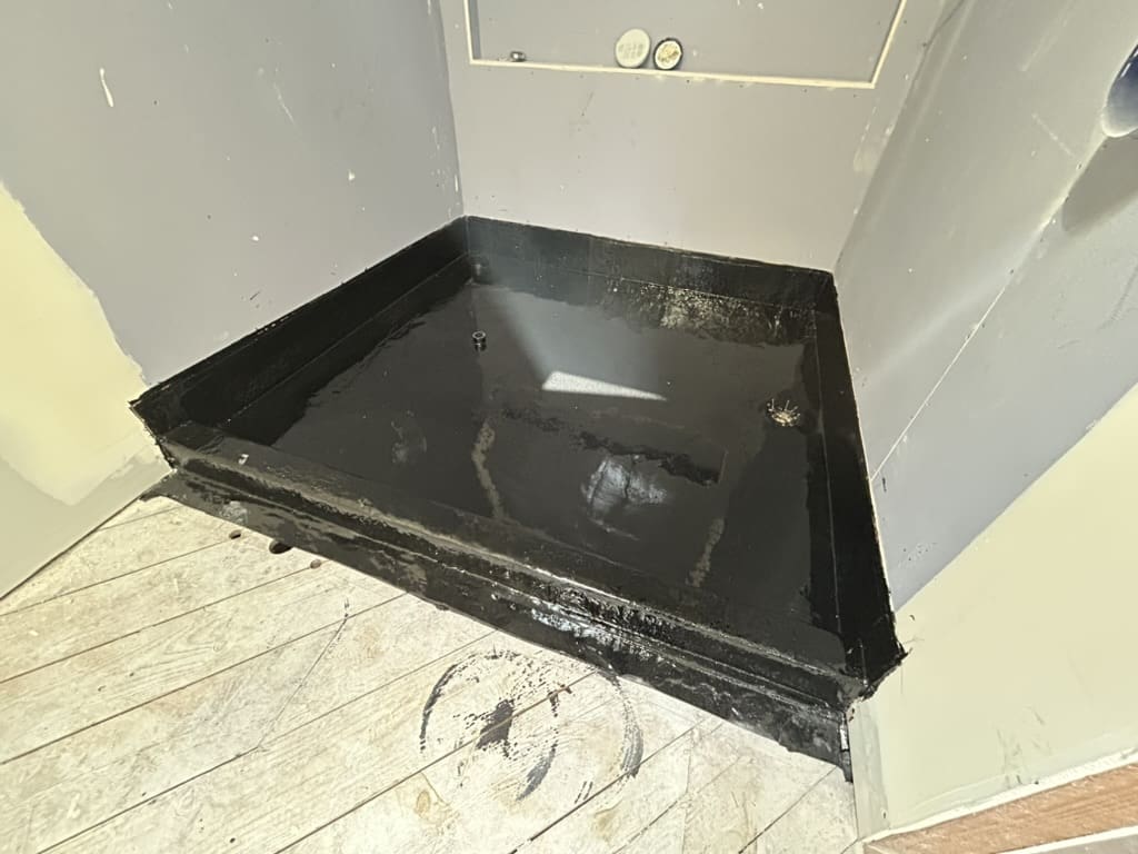 Shower Pans. Custom Hot Mop.