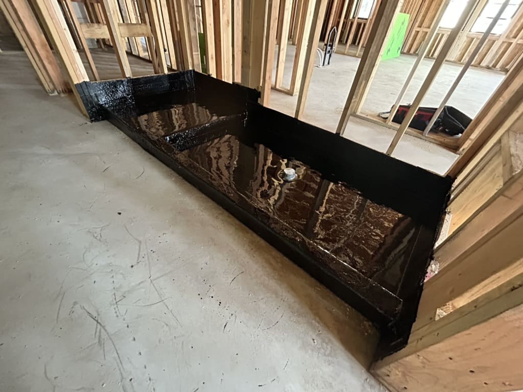 Shower Pans. Custom Hot Mop.