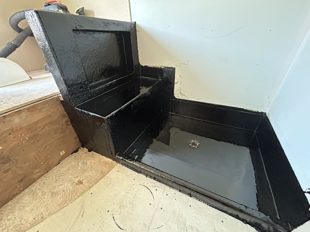 Shower Pans. Custom Hot Mop.